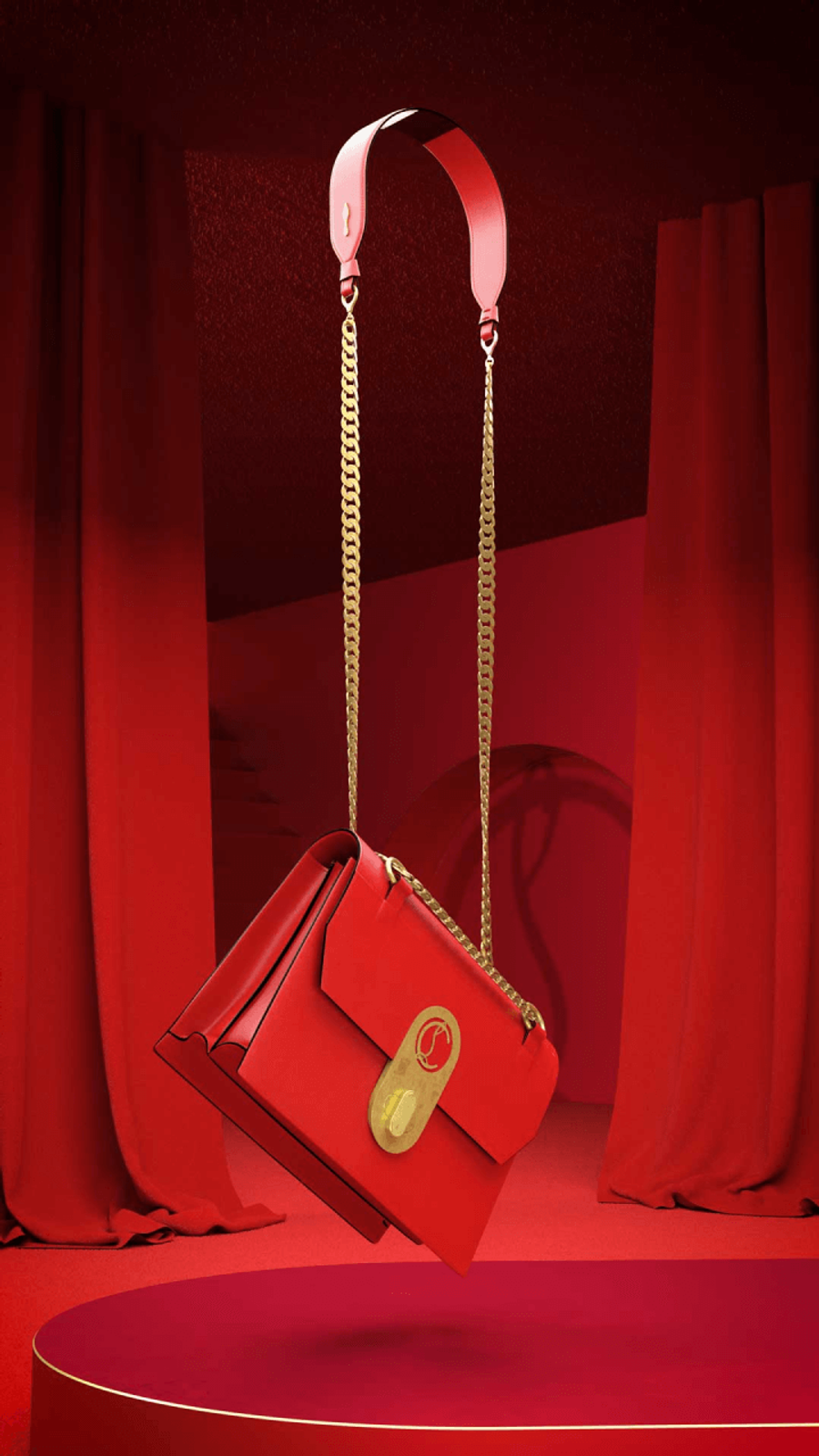 3D model of a handbag