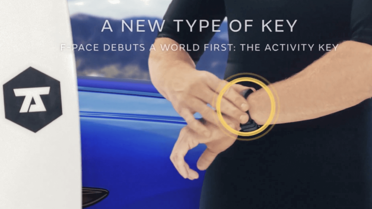 F Pace key demonstration illustration