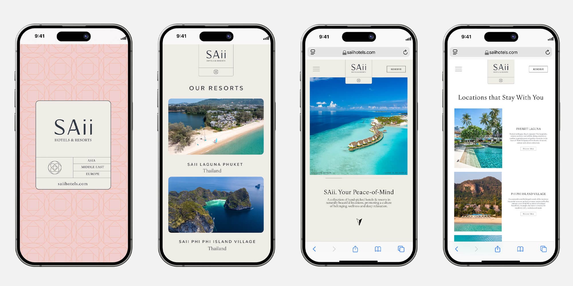 Mobile website designs