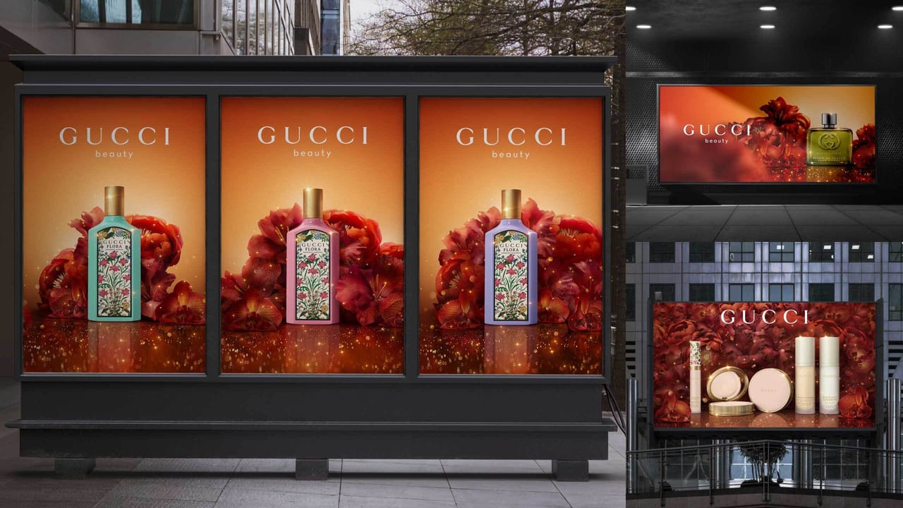 Gucci Chinese New Year Creative Campaign Mockups on Billboards and OOH