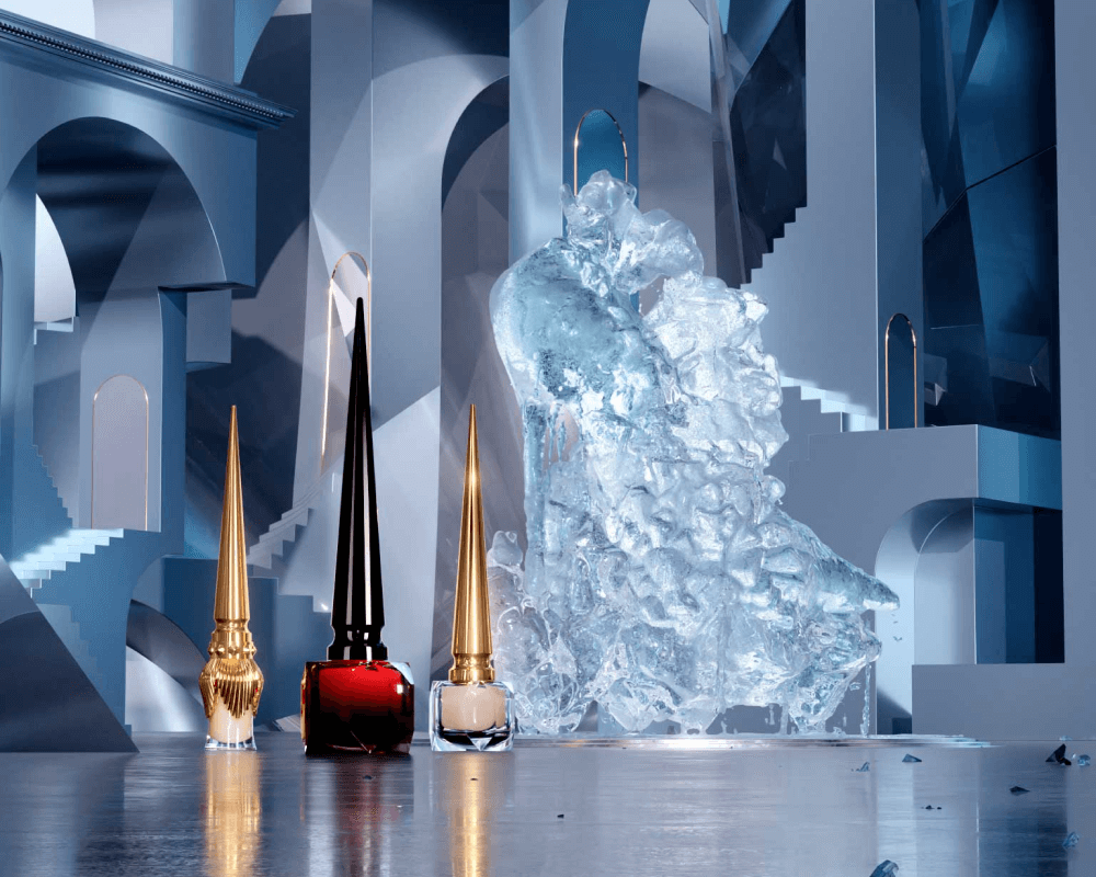 CGI ice cave for Christian Louboutin Campaign