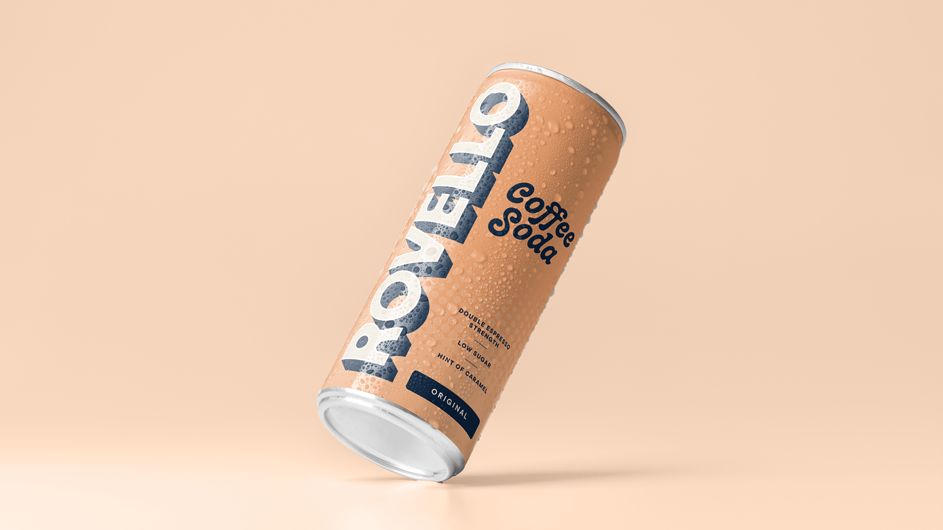 Rovello Coffee Soda Can Design